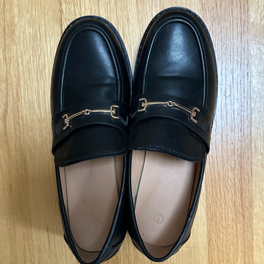 Black Chunky Loafers